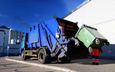 garbage truck loading