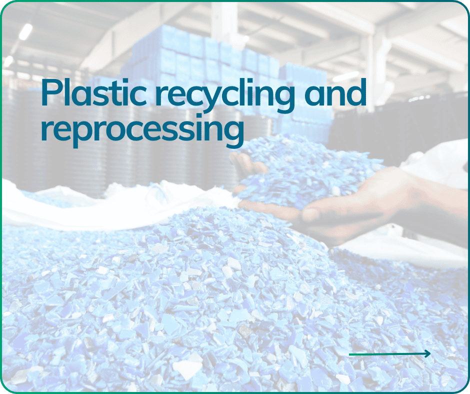 Plastic recycling button