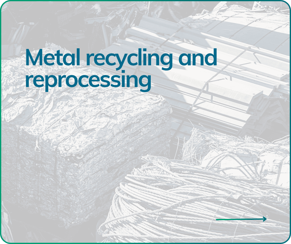 Metal recycling button